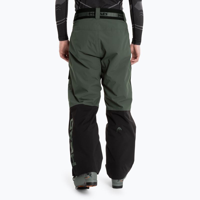 Vyriškos slidinėjimo kelnės HEAD Race Nova black/dark thyme 2