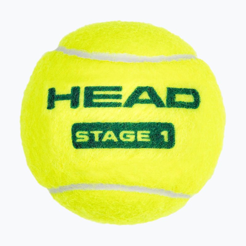 Vaikiški teniso kamuoliukai HEAD Stage 1 3 vnt. green 3