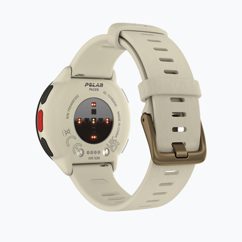 Polar Pacer kreminis laikrodis PACER WHI 3