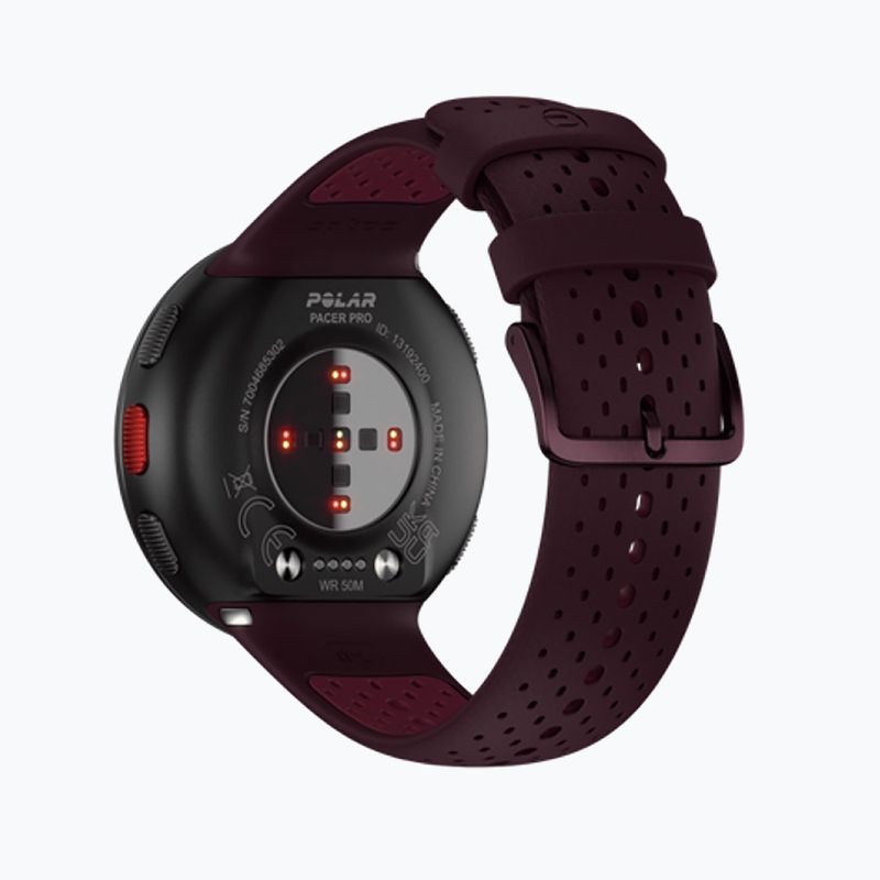 Polar Pacer PRO laikrodis kaštoninės spalvos PACER PRO MAR/PLUM 3