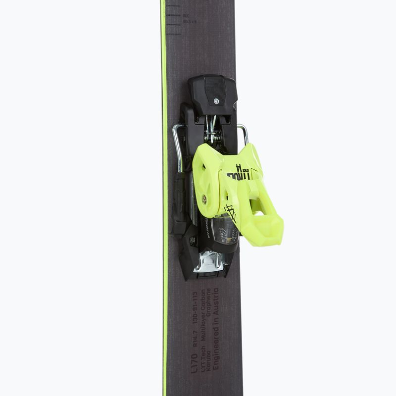 Kalnų slidės HEAD Kore 93 + apkaustai Attack 14 GW yellow/anthracite 5
