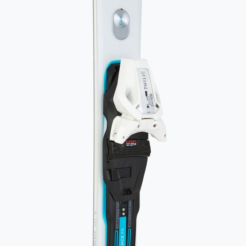 Moteriškos kalnų slidės HEAD e-Power Joy SW BB-PR + apkaustai Joy 12 GW PRD silver/white 4