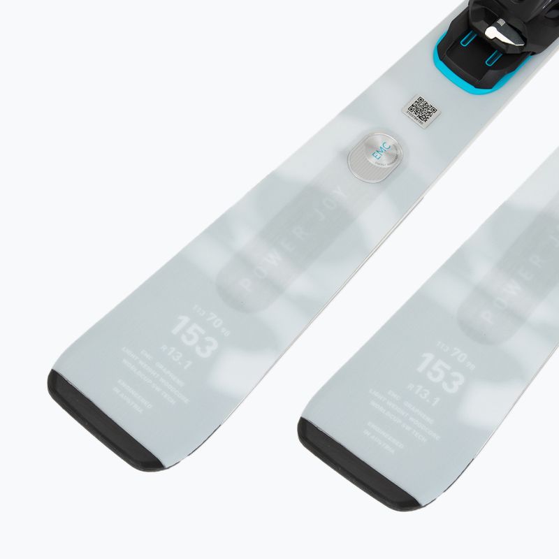 Moteriškos kalnų slidės HEAD e-Power Joy SW BB-PR + apkaustai Joy 12 GW PRD silver/white 7