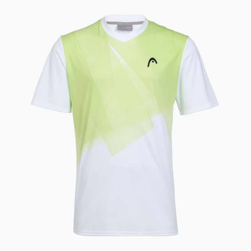 Vyriški teniso marškinėliai HEAD Topspin print vision m/lime