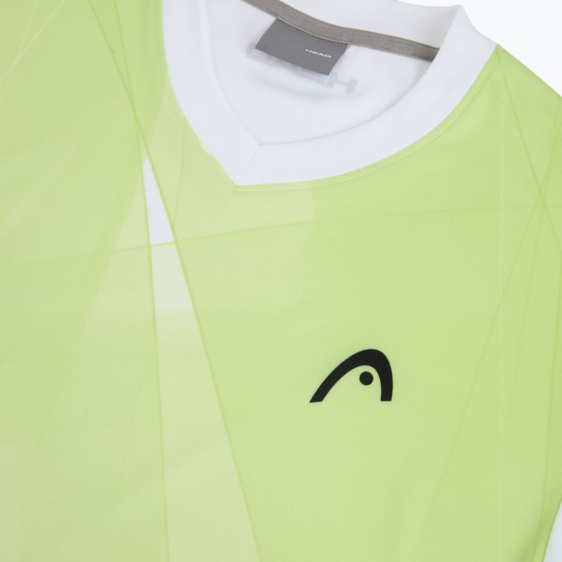 Vyriški teniso marškinėliai HEAD Topspin print vision m/lime 3