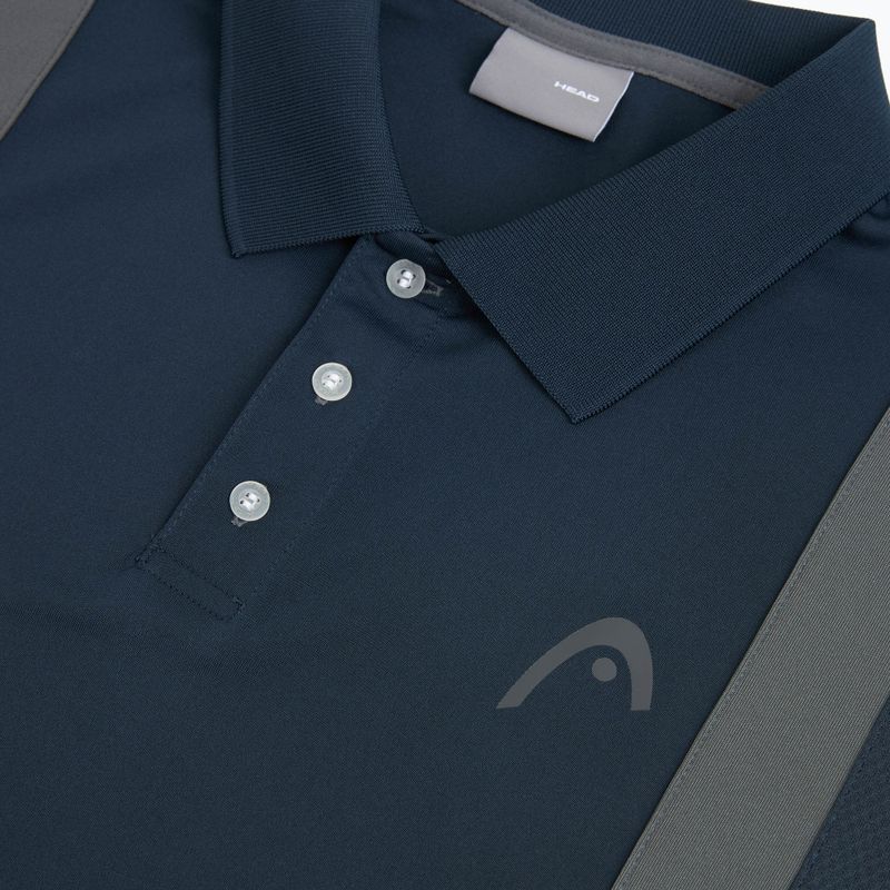 Vyriški teniso polo marškinėliai HEAD Club 25 Tech Polo navy 9
