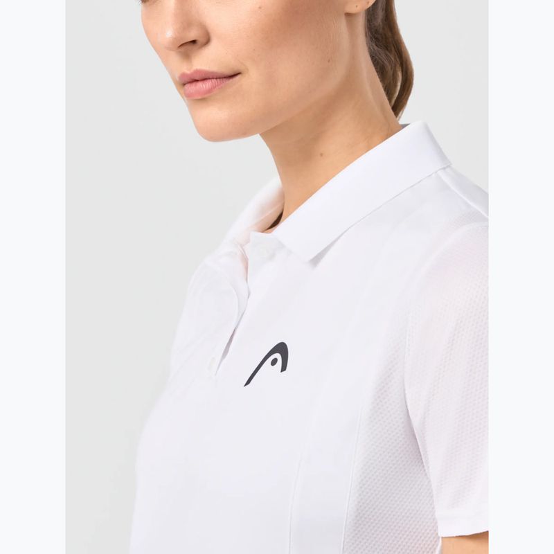 Moteriški teniso marškinėliai HEAD Club 25 Tech Polo W white 6