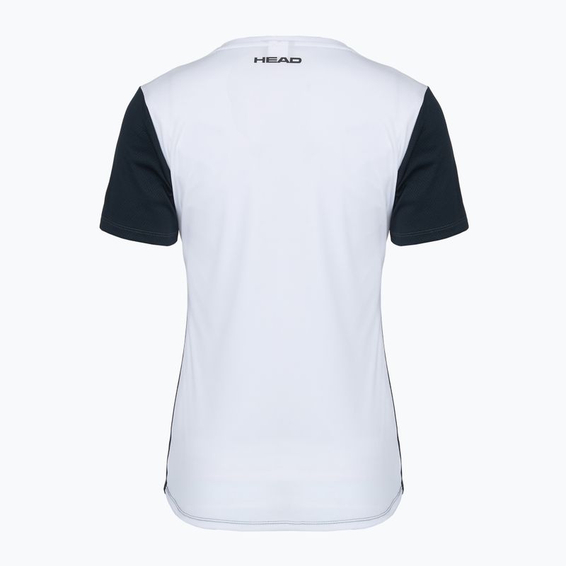 Moteriški teniso marškinėliai HEAD Club 25 Tech W navy/white 2