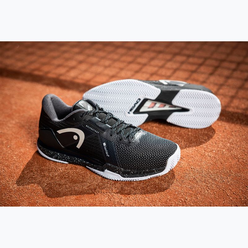 Vyriški teniso batai HEAD Sprint Pro 4.0 SF Clay black/ white 8