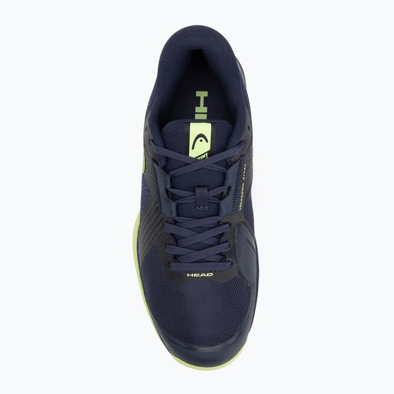Vyriški teniso batai HEAD Sprint Team 4.0 Clay navy/ lime 5