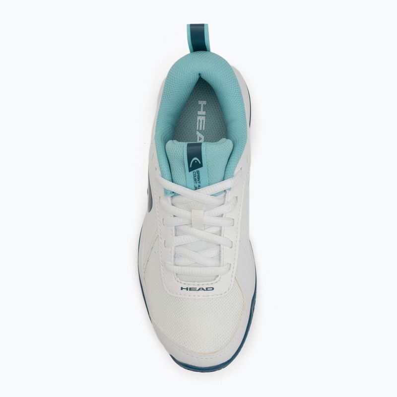 Vaikiški teniso batai HEAD Sprint Court 4.0 white/ turquise 5