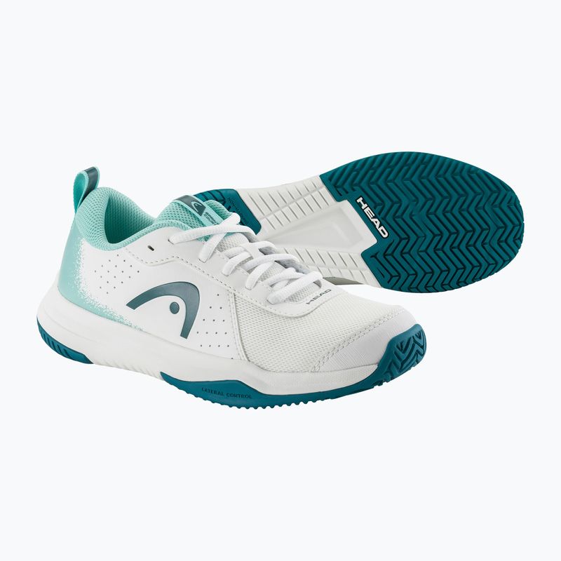 Vaikiški teniso batai HEAD Sprint Court 4.0 white/ turquise 12