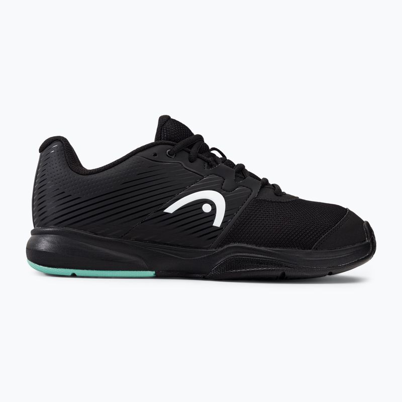 Vyriški teniso batai HEAD Revolt Court black/teal 2
