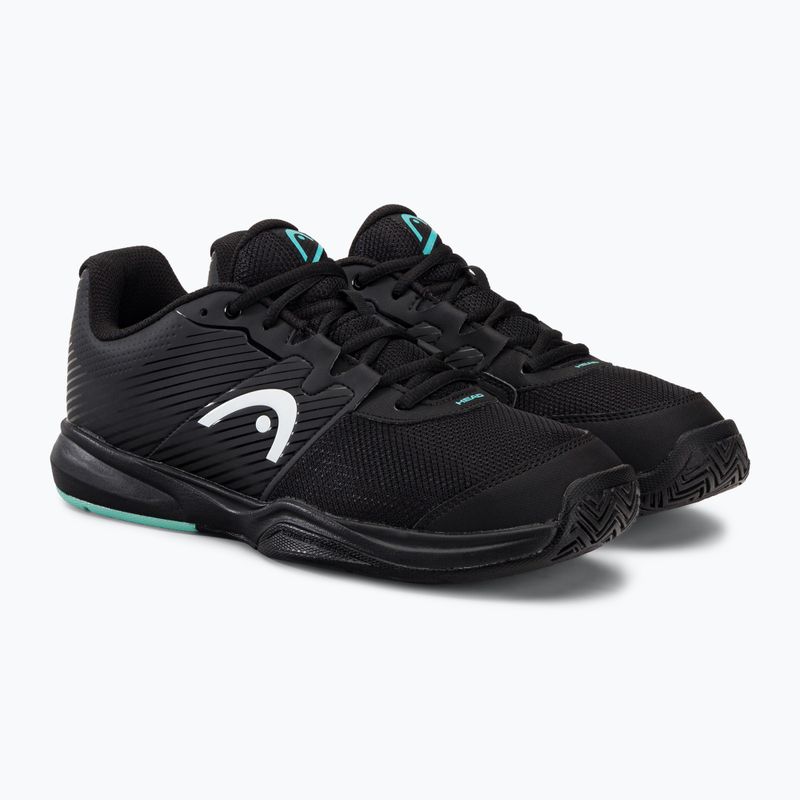 Vyriški teniso batai HEAD Revolt Court black/teal 4