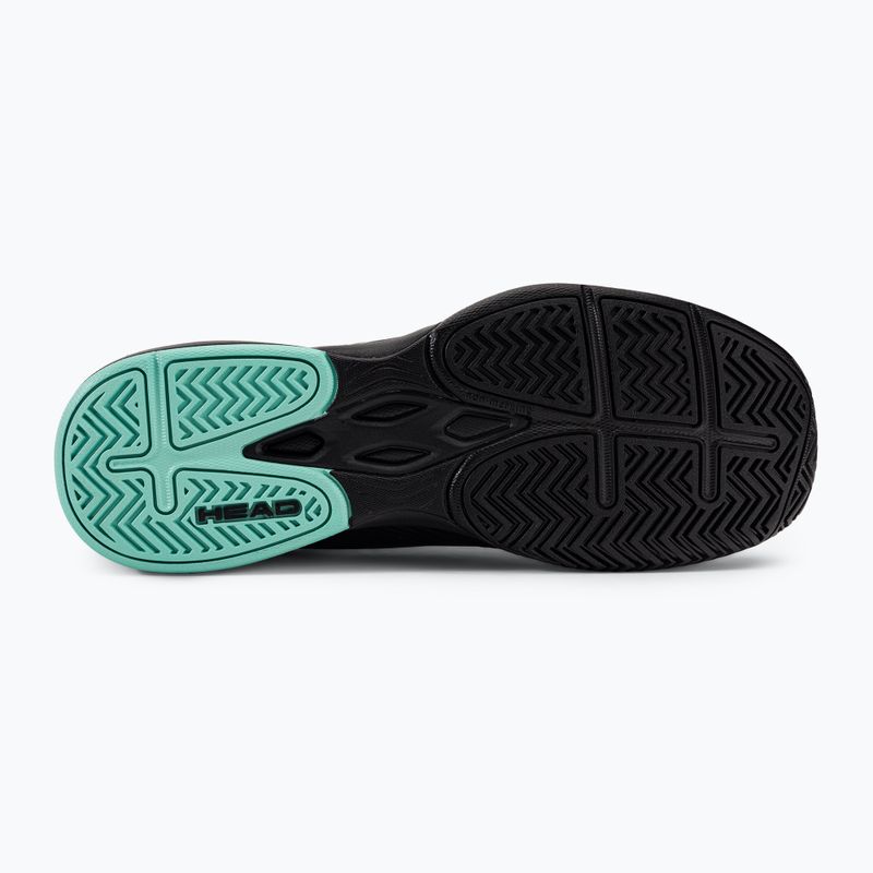 Vyriški teniso batai HEAD Revolt Court black/teal 5