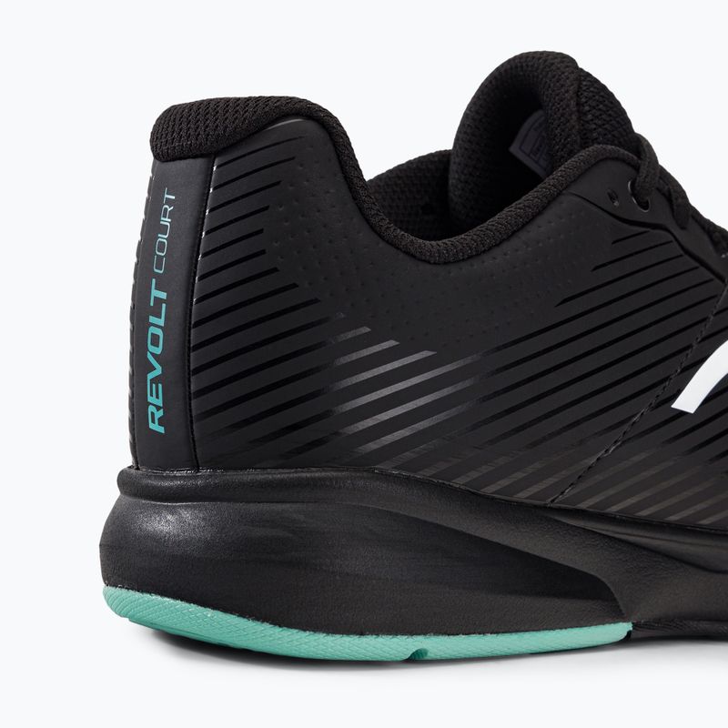 Vyriški teniso batai HEAD Revolt Court black/teal 9