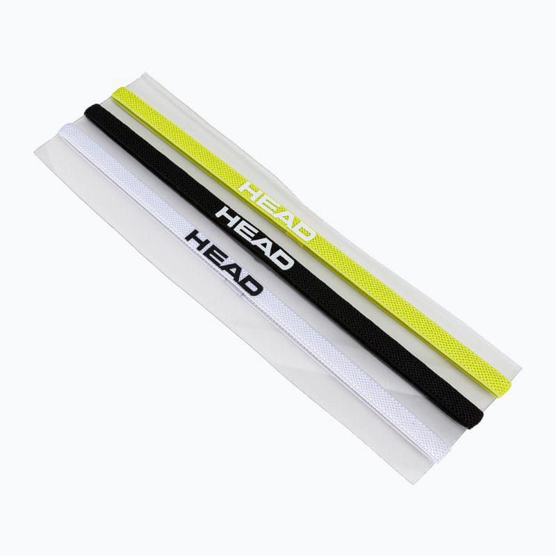 HEAD HEADBAND 3P 3 vnt. balta/geltona/juoda 817099