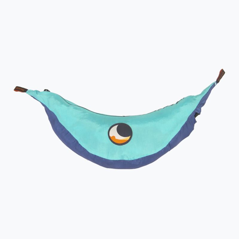 Dviejų asmenų turistinis hamakas Ticket To The Moon King Size royal blue/turquoise 2