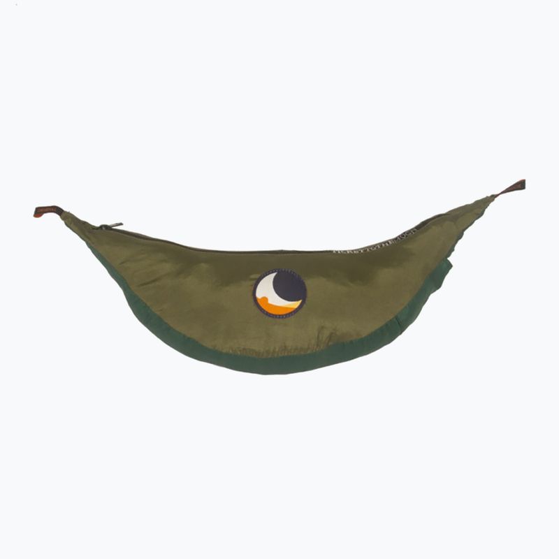 Dviejų asmenų turistinis hamakas Ticket To The Moon King Size dark green/army green 2