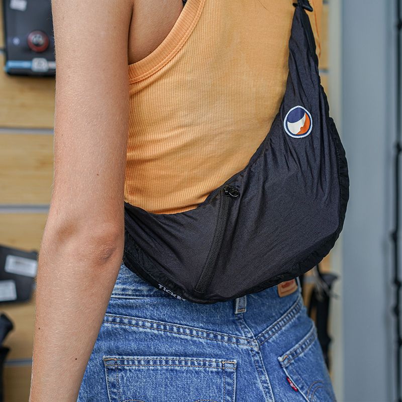 Maža rankinė ant peties Ticket To The Moon Upcycled Sling black 14