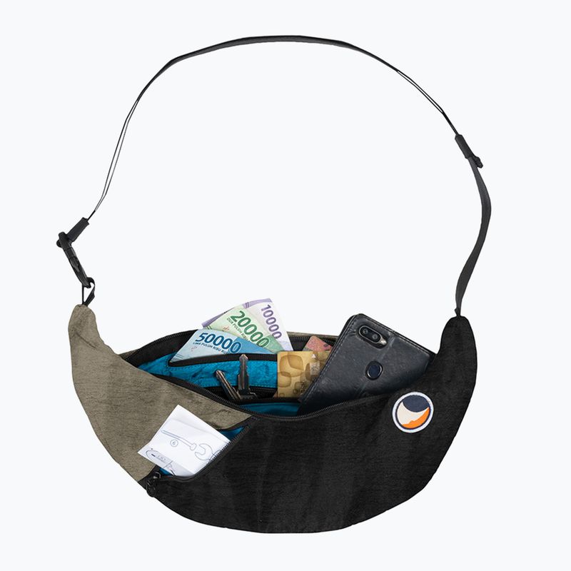 Maža rankinė ant peties Ticket To The Moon Upcycled Sling black/natural beige 2