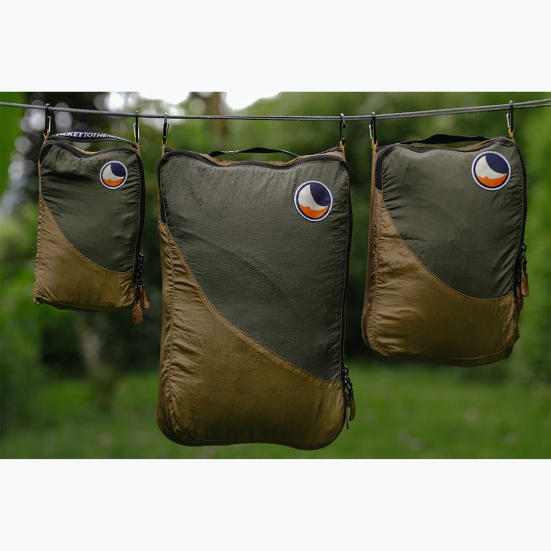 Organaizerių rinkinys Ticket To The Moon Travel Cube Set 3 vnt. brown/army green 3