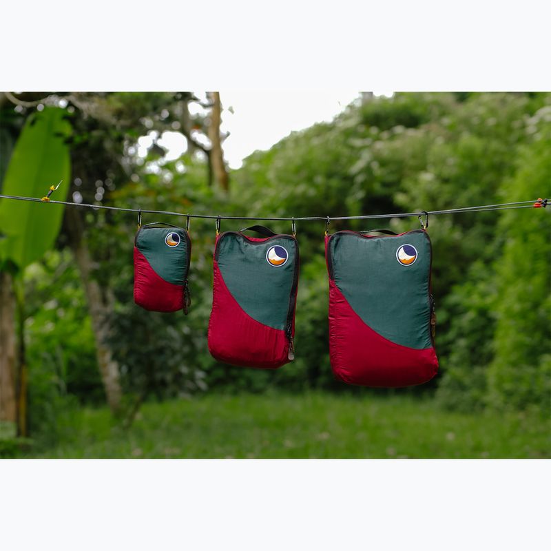 Organaizerių rinkinys Ticket To The Moon Travel Cube Set 3 vnt. burgundy/dark green 3