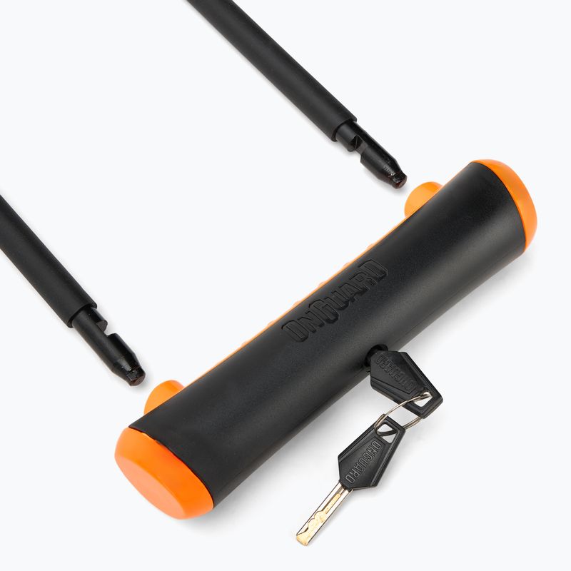 Dviračio užraktas OnGuard Neon 8154OR U-Lock black/orange 3