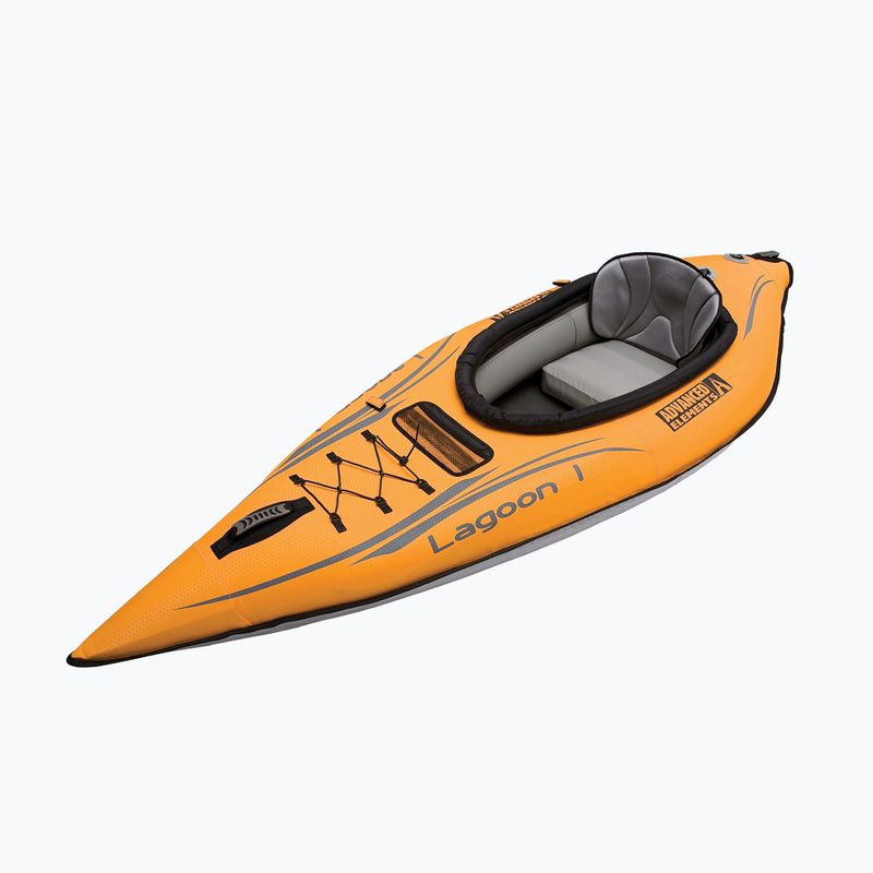 Pripučiama vienvietė baidarė Advanced Elements Lagoon 1 TM with Pump 254 cm orange/gray 2