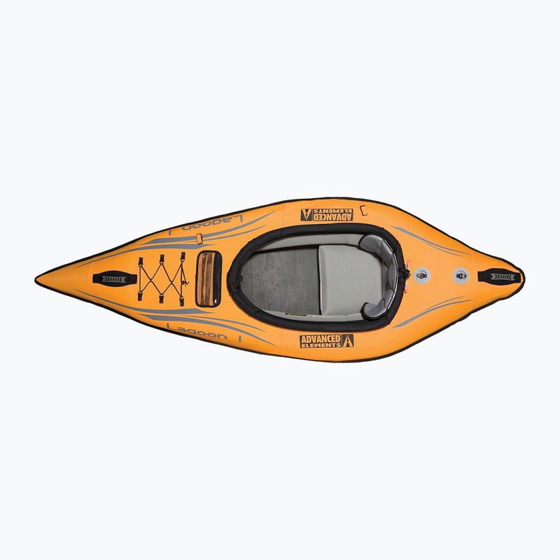 Pripučiama vienvietė baidarė Advanced Elements Lagoon 1 TM with Pump 254 cm orange/gray 3