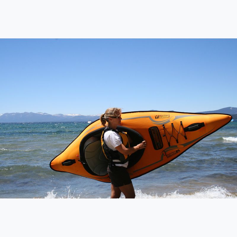 Pripučiama vienvietė baidarė Advanced Elements Lagoon 1 TM with Pump 254 cm orange/gray 4