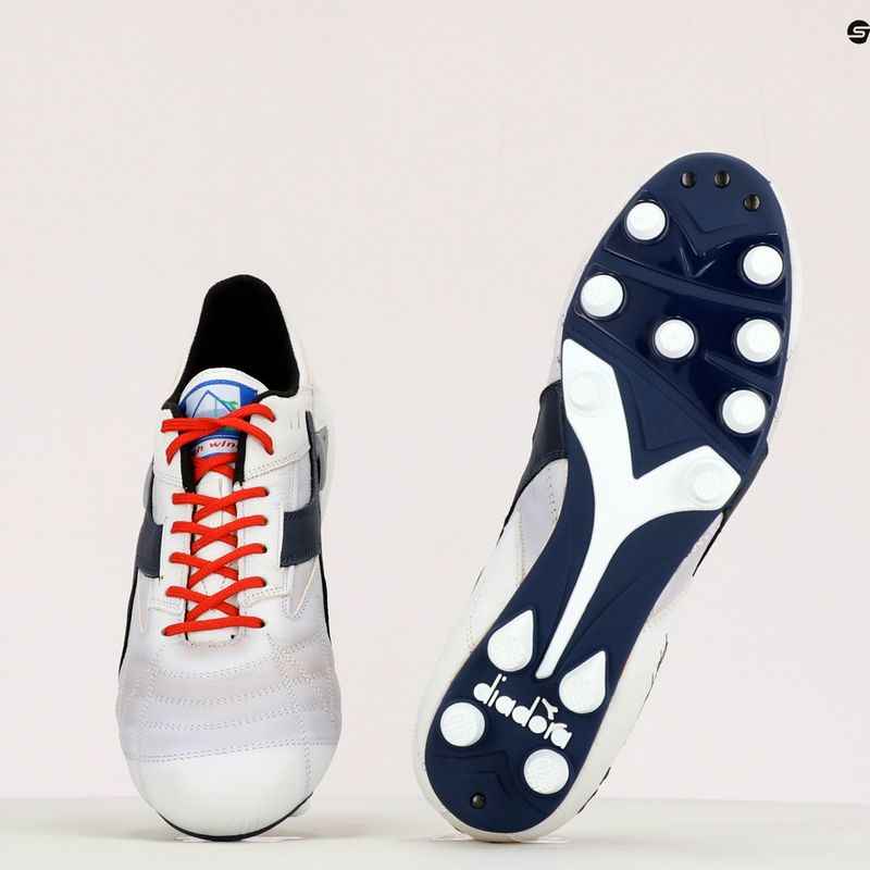 Vyriški futbolo bateliai Diadora Match Winner RB Italy OG MDPU baltos ir mėlynos spalvos DD-101.172359-C1494 12