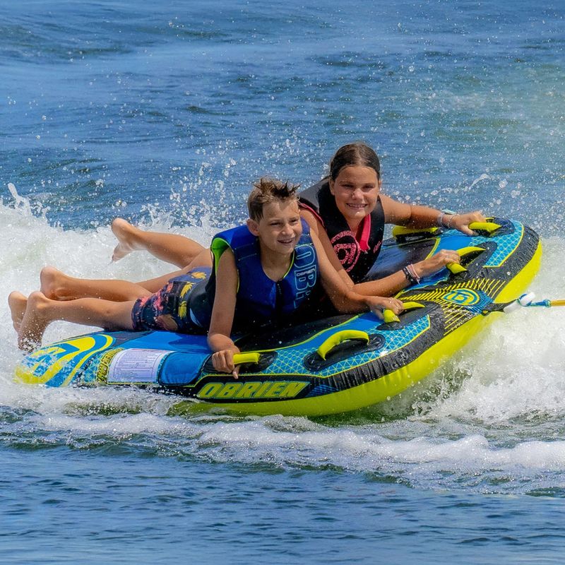 Vilkimo plūdė O'Brien Speedster 2 Towable Tube blue/yellow 2