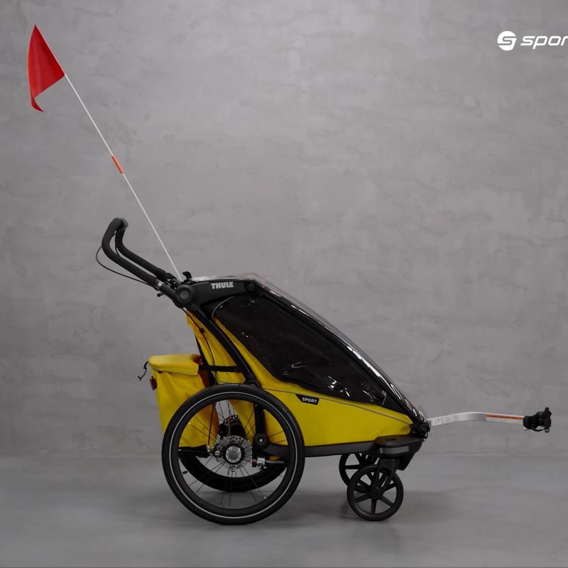 Thule Chariot Sport 1 vienvietė dviračių priekaba geltona 10201022 11
