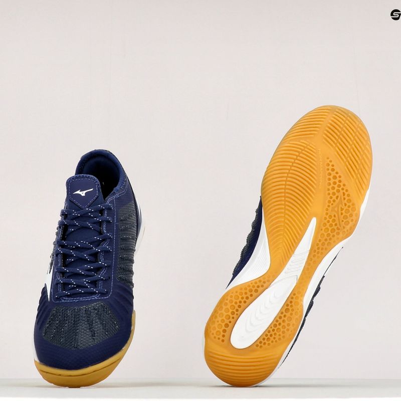 Vyriški futbolo batai Mizuno Rebula Sala Elite IN tamsiai mėlyni Q1GA202001 10