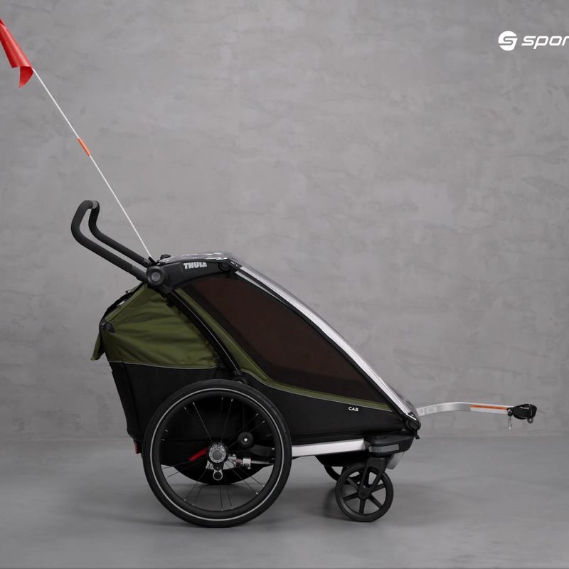 Dviguba dviračių priekaba Thule Chariot Cab2, juoda 10204021 11