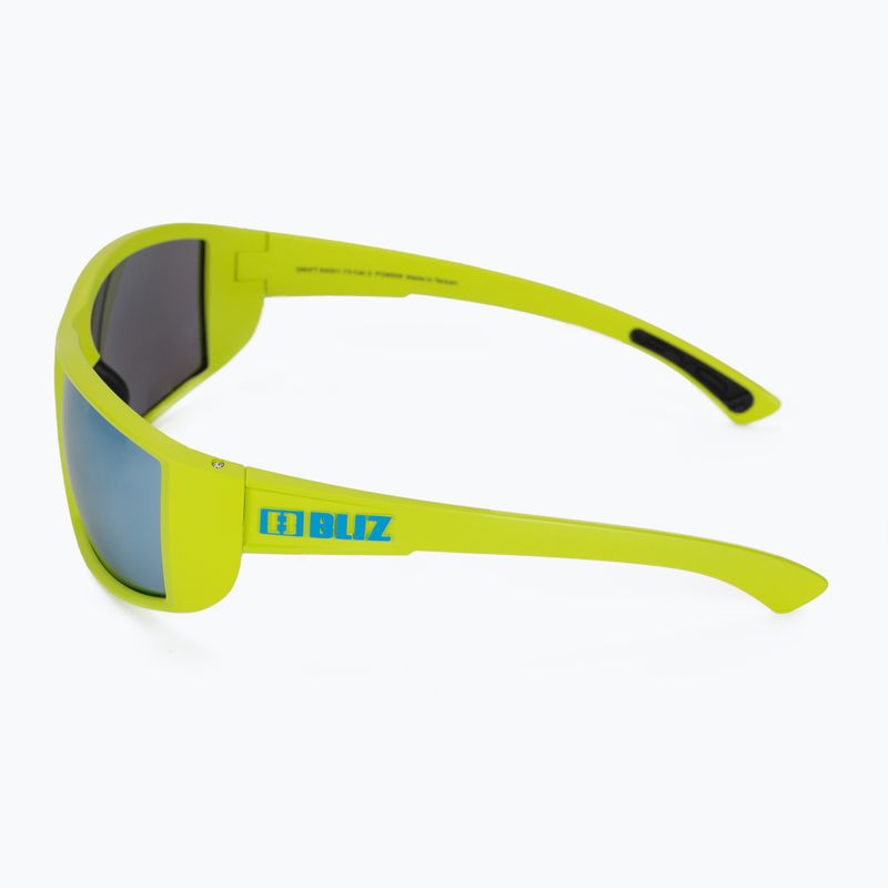 Bliz Drift matiniai limegreen/dūmų mėlynos spalvos akiniai keliems dviračiams 4