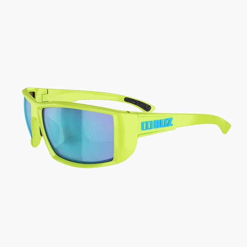 Bliz Drift matiniai limegreen/dūmų mėlynos spalvos akiniai keliems dviračiams 7