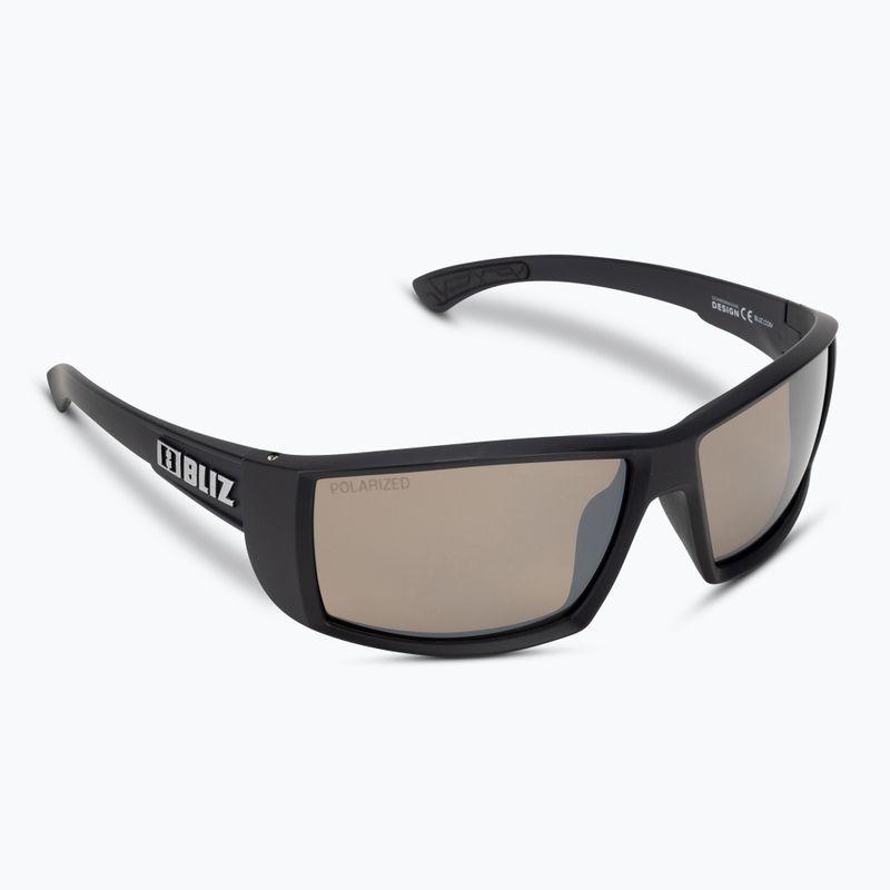 Bliz Drift Polarized S3 matiniai juodos/rudos spalvos sidabriniai veidrodiniai dviratininko akiniai