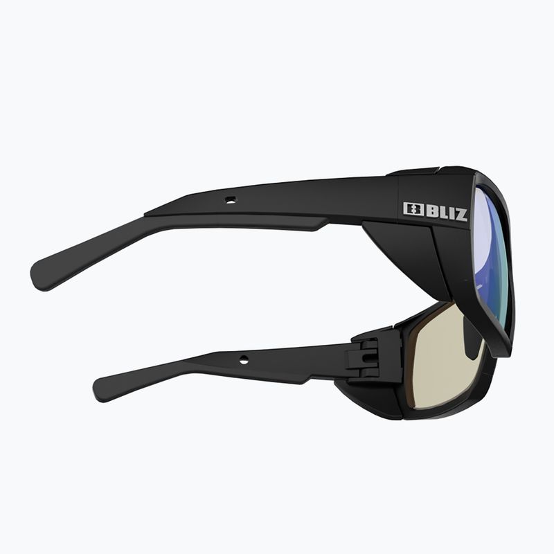 Bliz Peak Nano Optics Photochromic S2-S4 matiniai juodi/rudi mėlyni daugiafunkciniai dviračių akiniai 5