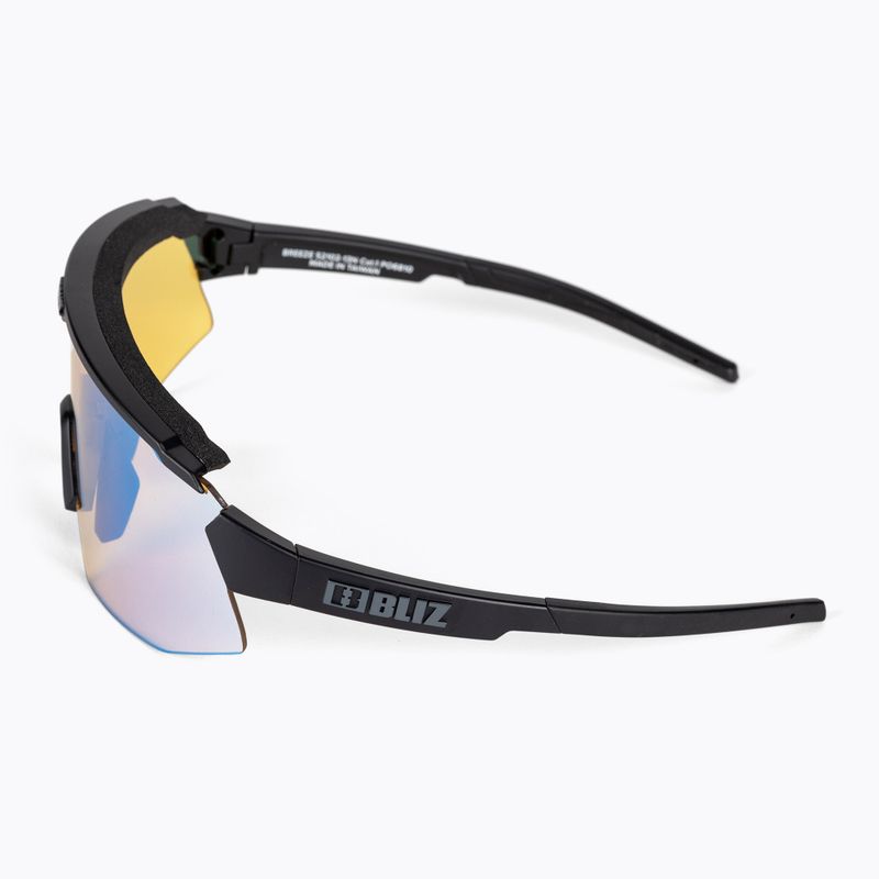 Bliz Breeze Nano Optics Nordic Light matiniai juodi/koraliniai/oranžiniai mėlyni kelių dviračių akiniai 4