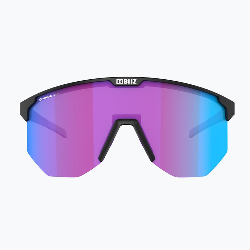 Bliz Hero Nano Optics Nordic Light S2 dviratininkų akiniai matiniai juodi/šviesūs begonijos/violetiniai mėlyni multi 4