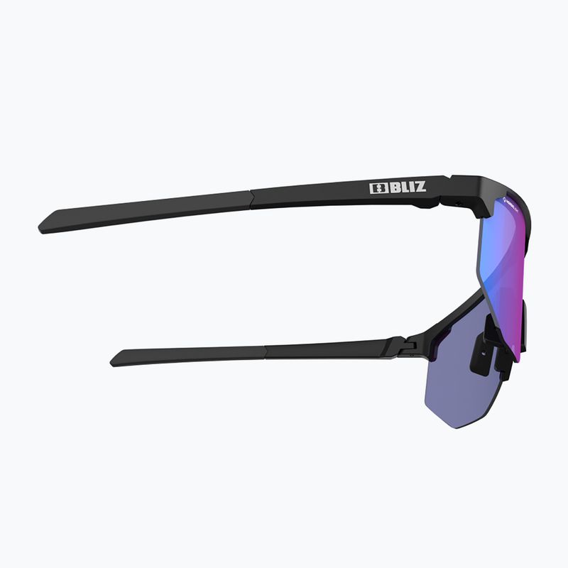 Bliz Hero Nano Optics Nordic Light S2 dviratininkų akiniai matiniai juodi/šviesūs begonijos/violetiniai mėlyni multi 5