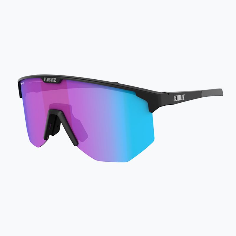 Bliz Hero Nano Optics Nordic Light S2 dviratininkų akiniai matiniai juodi/šviesūs begonijos/violetiniai mėlyni multi 3