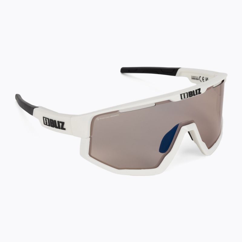 Bliz Fusion Nano Optics Photochromic S1-S3 matiniai baltos/rudos spalvos daugkartiniai dviračių akiniai 2