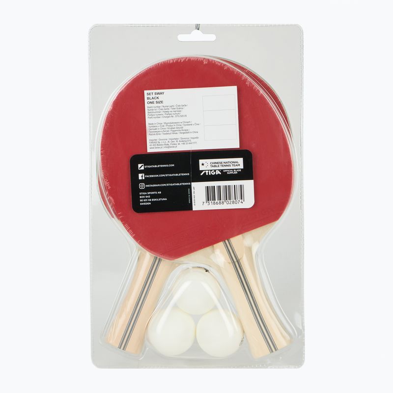 Stalo teniso rinkinys STIGA Sway Set black 2