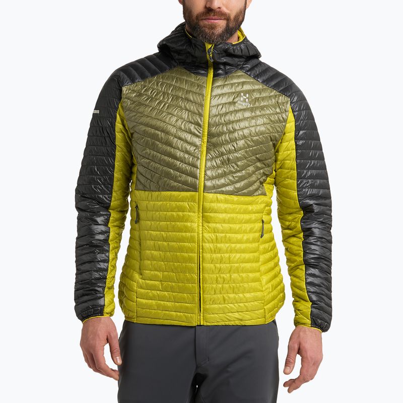 Haglöfs vyriška pūkinė striukė L.I.M Mimic Hood žalia 604940