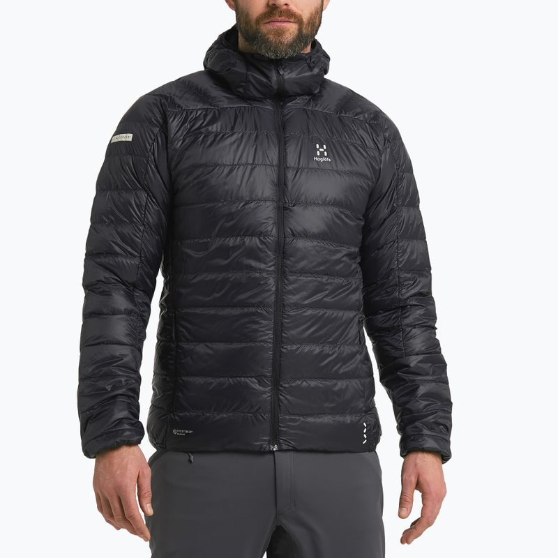 Haglöfs vyriška pūkinė striukė L.I.M Down Hood black 605353
