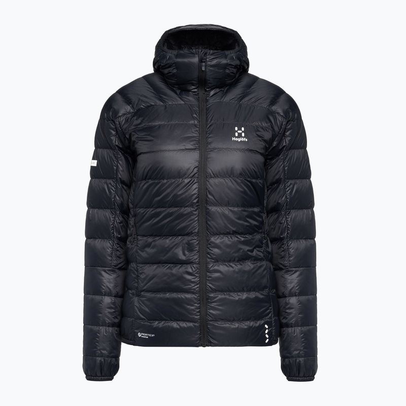 Haglöfs moteriška pūkinė striukė L.I.M Down Hood black 605356