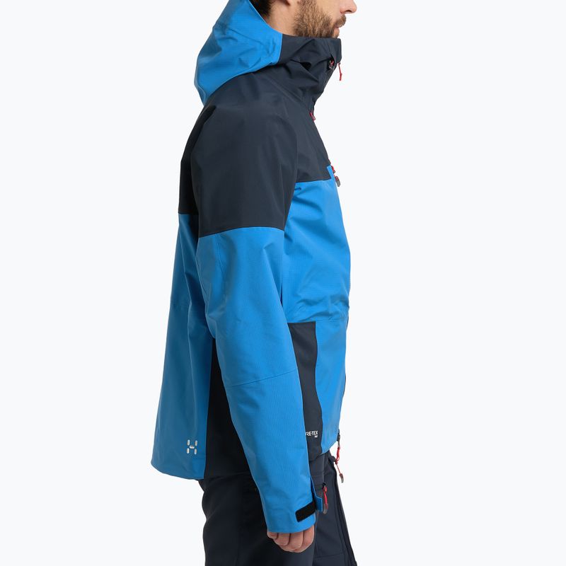 Vyriška Haglöfs Spitz GTX PRO striukė nuo lietaus mėlyna 605390 2